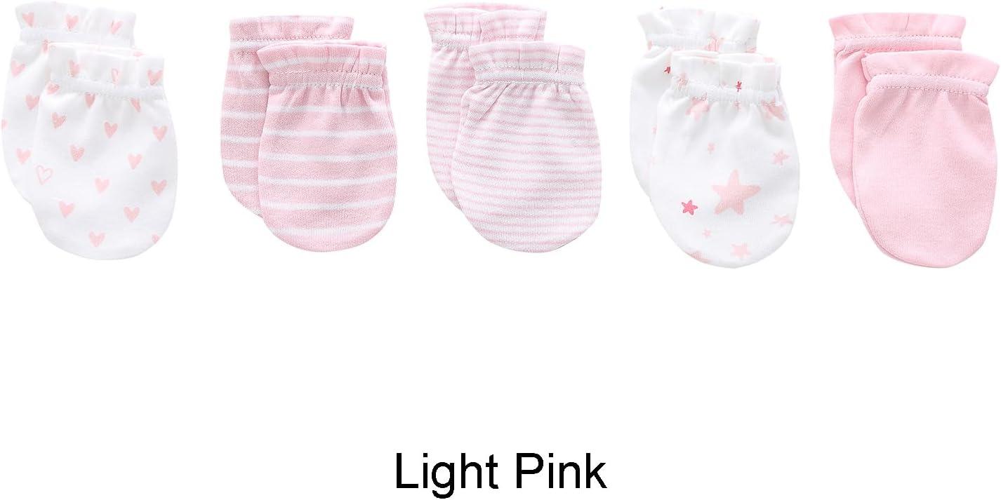 imageBaby Hats Mittens and Socks Set Cotton Newborn Hat Beanie Soft Infant Girls Boys Caps Gloves 06 monthPink Accessory Set 1 Pink Terry Socks