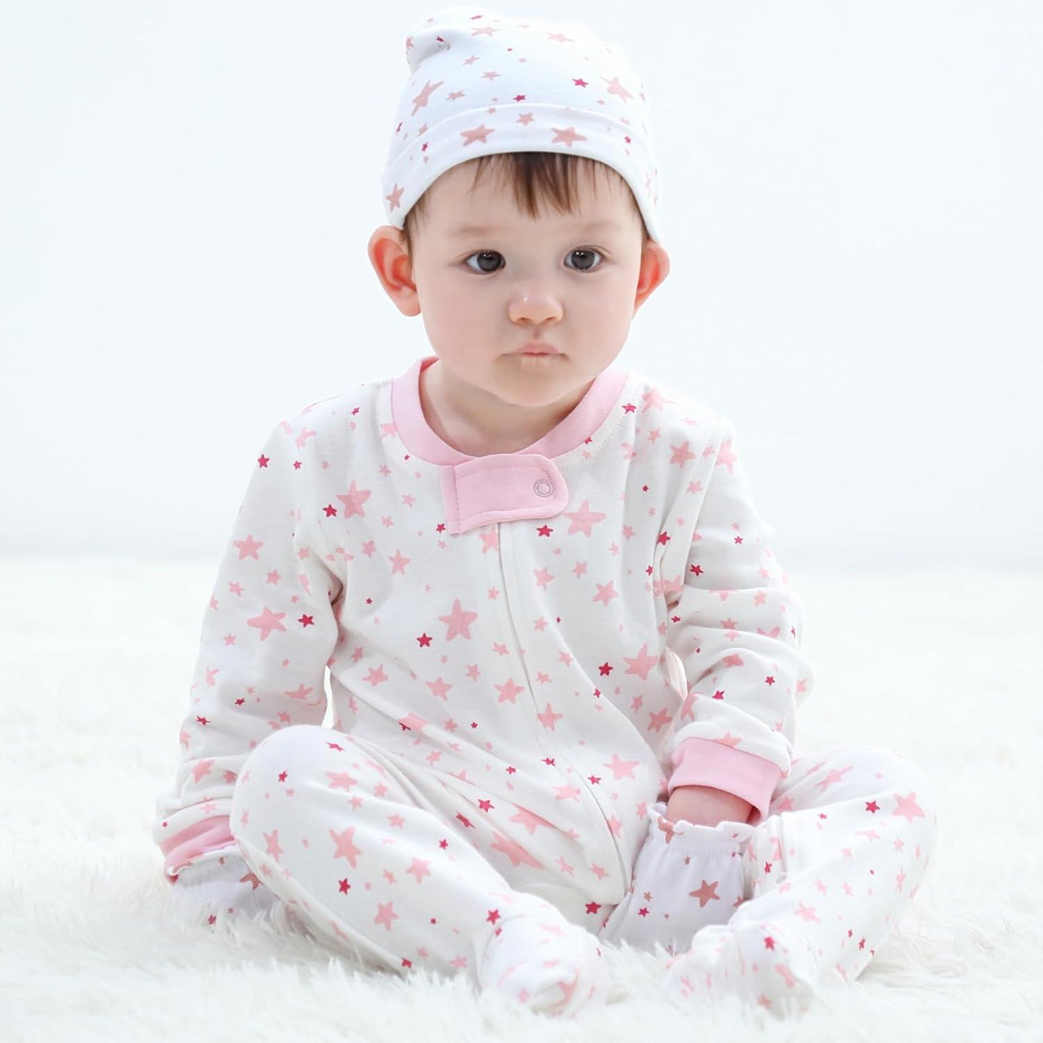 imageNew Born Baby Clothes and Newborn Boy Girl Essentials Accessories Layette SetTwo Way Zipper Pink 23 Piece Set