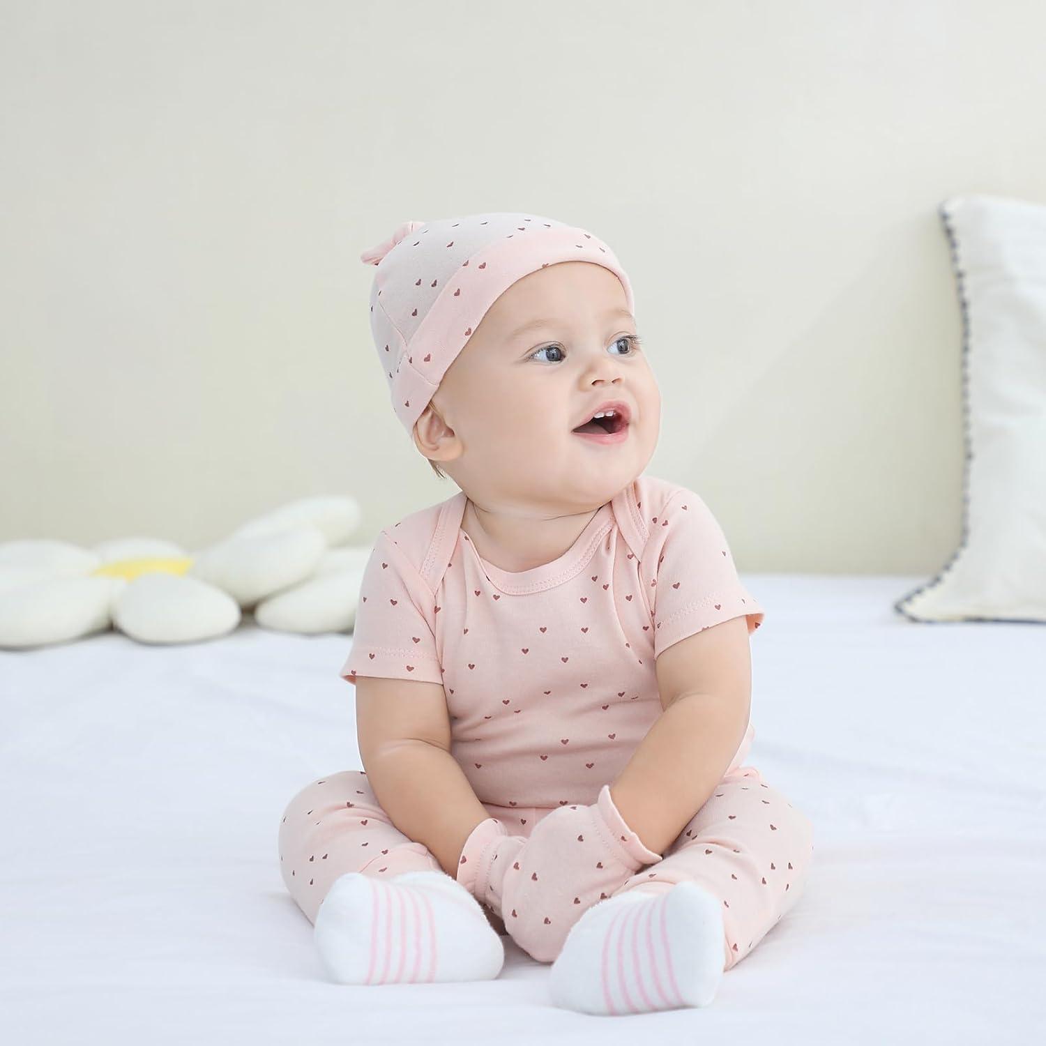 imageNew Born Clothes Cotton Layette Gift Set Unisex Baby Outfit and Accessories Newborn Essentials Must HavesStrawberry Pink 23 Piece Set