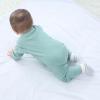 Baby Bodysuit Ribbed Romper 5-pcs Soft Unisex Boy Girl Outfit Clothes Set 0-12 momth(5-piece Romper Green/Gray/Blue)