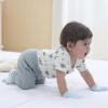 Baby Bodysuit Ribbed Romper 5-pcs Soft Unisex Boy Girl Outfit Clothes Set 0-12 momth(5-piece Romper White/Ivory/Red/Pink)