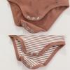 Baby Bodysuit and Pant Set 10-pcs Cotton Soft Newborn Boy Girl Clothes Outfits(Coffee Stripe Set 10 Pieces)