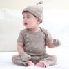 Baby Bodysuit and Pant Set 10-pcs Cotton Soft Newborn Boy Girl Clothes Outfits(Coffee Stripe Set 10 Pieces)