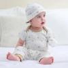 Baby Bodysuit and Pant Set 10-pcs Cotton Soft Newborn Boy Girl Clothes Outfits(Khaki Stripe Set 10 Pieces)