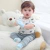Baby Bodysuit and Pant Set 6-pcs Ribbed Soft Infant Boy Girl Clothes Outfits(Beige Blue Green Set 6 Pieces)