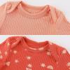 Baby Bodysuit and Pant Set 6-pcs Ribbed Soft Infant Boy Girl Clothes Outfits(Light Red Set 6 Pieces)