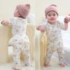 Baby Bodysuit and Pant Set Summer Ribbed Mix Match Infant Boy Girl Clothes Outfits(Khaki Striped Ribbed 10 Pieces)