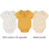 Baby Bodysuit and Pant Sets Ribbed Romper Soft Newborn Boy Girl Clothes Outfits Layette Gift Set(Cute Animal/Apricot/Yellow/Khaki)