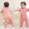 Baby Bodysuit and Pant Sets Ribbed Romper Soft Newborn Boy Girl Clothes Outfits Layette Gift Set(Fox/Pink/Stripe)