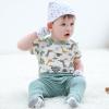 Baby Bodysuit and Pant Sets Ribbed Romper Soft Newborn Boy Girl Clothes Outfits Layette Gift Set(Sage Green Ribbed Set + Starfish)