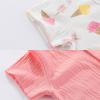 Baby Girl Romper Button Jumpsuit Summer Infant Boy Clothes for 0-24 Months(Pink/Ice Cream)