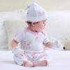 Baby Hats Mittens and Socks Set Cotton Newborn Hat Beanie Soft Infant Girls Boys Caps Gloves 0-6 month(Bunny Accessory Set 1 + Pink Terry Socks)