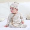 Baby Hats Mittens and Socks Set Cotton Newborn Hat Beanie Soft Infant Girls Boys Caps Gloves 0-6 month(Khaki Accessory Set 1 + Taupe Socks)