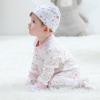 Baby Hats Mittens and Socks Set Cotton Newborn Hat Beanie Soft Infant Girls Boys Caps Gloves 0-6 month(Pink Accessory Set 1 + Pink Terry Socks)
