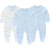 New Born Baby Clothes and Newborn Boy Girl Essentials Accessories Layette Set(Two Way Zipper Blue 23 Piece Set)