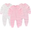 New Born Baby Clothes and Newborn Boy Girl Essentials Accessories Layette Set(Two Way Zipper Pink 23 Piece Set)