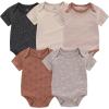 New Born Clothes Cotton Layette Gift Set Unisex Baby Outfit and Accessories Newborn Essentials Must Haves(Coffee Stripe 23 Piece Set)