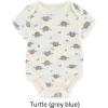 Newborn Baby Bodysuit 5 Pack Soft Ribbed One-Piece Outfit Clothes Sets 0-12 Month(Blue Bodysut 5-piece Khaki/Green/Blue)