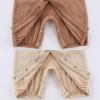 Ruliby Baby Girl Romper Button Jumpsuit Summer Infant Boy Clothes for 0-24 Months(Brown/Khaki)