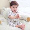 Ruliby Baby Girl Romper Button Jumpsuit Summer Infant Boy Clothes for 0-24 Months(Dark Green/Flower)