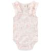 Ruliby Baby Bodysuit 6 Pack Soft Mixed Ribbed Short Sleeve Romper Infant Boy Girl Clothes Set(Baby Bodysuit 6-piece Green/Butterfly/Flower)