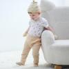 Ruliby Baby Bodysuit Boy Girl Clothes Soft Newborn Infant Outfit Short Sleeve Romper(Sun/Red/Orange)