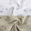 Ruliby Baby Bodysuit Boy Girl Clothes Soft Newborn Infant Outfit Short Sleeve Romper(White Sail/Yellow/Bicycle)
