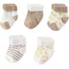 Ruliby New Born Clothes Cotton Layette Gift Set Unisex Baby Outfit and Accessories Newborn Essentials Must Haves(Khaki Stripe 23 Piece Set)