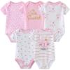Ruliby New Born Clothes Cotton Layette Gift Set Unisex Baby Outfit and Accessories Newborn Essentials Must Haves(Pink Bunny 23 Piece Set)