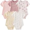 Ruliby New Born Clothes Cotton Layette Gift Set Unisex Baby Outfit and Accessories Newborn Essentials Must Haves(Strawberry Pink 23 Piece Set)