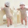 Baby Bodysuit 6 Pack Soft Mixed Ribbed Short Sleeve Romper Infant Boy Girl Clothes Set(Baby Bodysuit 6-piece Solid/Light Pink/Love)