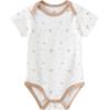 Ruliby Baby Bodysuit and Pant Set 10-pcs Cotton Soft Newborn Boy Girl Clothes Outfits(Khaki Stripe Set 10 Pieces)