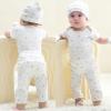 Ruliby Baby Bodysuit and Pant Set 10-pcs Cotton Soft Newborn Boy Girl Clothes Outfits(Light Gray Star Stripe Set 10 Pieces)