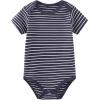 Ruliby Baby Bodysuit and Pant Set 10-pcs Cotton Soft Newborn Boy Girl Clothes Outfits(Navy Blue Striped Set 10 Pieces)