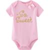 Ruliby Baby Bodysuit and Pant Set 10-pcs Cotton Soft Newborn Boy Girl Clothes Outfits(Pink Bunny Set 10 Pieces)
