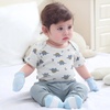 Ruliby Baby Bodysuit and Pant Sets Ribbed Romper Soft Newborn Boy Girl Clothes Outfits Layette Gift Set(Fox/Pink/Stripe)