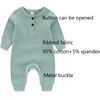 Ruliby Baby Bodysuit and Pant Sets Ribbed Romper Soft Newborn Boy Girl Clothes Outfits Layette Gift Set(Sage Green Ribbed Set + Starfish)