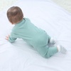 Ruliby Baby Bodysuits and Zip Romper Pants Set Cotton Newborn Clothes | Unisex outfits layette gift bundle set,short sleeved, long sleeved mixed snap button and 2-way zip romper(Starfish/White/Sage Green/Gray)