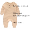 Ruliby Baby Bodysuits and Zip Romper Pants Set Cotton Newborn Clothes | Unisex outfits layette gift bundle set,short sleeved, long sleeved mixed snap button and 2-way zip romper(Cute Animal/Apricot/Yellow/Khaki)