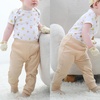 Ruliby Baby Bodysuit and Pant Set 6-pcs Ribbed Soft Infant Boy Girl Clothes(Light Red Set 6 Pieces)