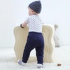 Ruliby Baby Bodysuit and Pant Set 6-pcs Ribbed Soft Infant Boy Girl Clothes(Navy Blue Black Grey Set 6 Pieces)