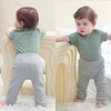 Ruliby Baby Bodysuit and Pant Set 6-pcs Ribbed Soft Infant Boy Girl Clothes(Navy Blue Black Grey Set 6 Pieces)