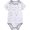 Ruliby Baby Bodysuit and Pant Set 10-pcs Cotton Soft Newborn Clothes Outfit(Light Gray Star Stripe Set 10 Pieces)