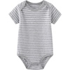 Ruliby Baby Bodysuit and Pant Set 10-pcs Cotton Soft Newborn Clothes Outfit(Light Gray Star Stripe Set 10 Pieces)