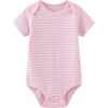 Ruliby Baby Bodysuit and Pant Set 10-pcs Cotton Soft Newborn Clothes Outfit(Light Pink Star Stripe Set 10 Pieces)