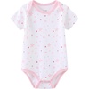 Ruliby Baby Bodysuit and Pant Set 10-pcs Cotton Soft Newborn Clothes Outfit(Light Pink Star Stripe Set 10 Pieces)