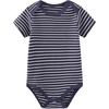 Ruliby Baby Bodysuit and Pant Set 10-pcs Cotton Soft Newborn Clothes Outfit(Navy Blue Striped Set 10 Pieces)
