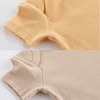 Ruliby Baby Bodysuit Newborn Boy Girl Clothes Soft Rib Short Sleeve Romper(Pink/Yellow/Khaki)